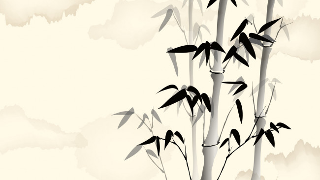 Обои картинки фото рисованные, природа, бамбук