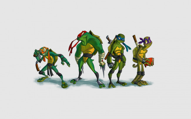 Обои картинки фото Черепашки, ниндзя, мультфильмы, tmnt, мутанты, teenage, mutant, ninja, turtles