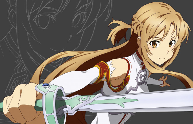 Обои картинки фото аниме, sword, art, online, sao, asuna, асуна