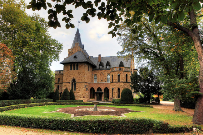 Обои картинки фото sinzig, германия, города, дворцы, замки, крепости, замок, парк