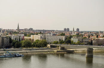 Картинка novi sad сербия города улицы площади набережные мост река дома