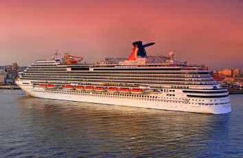 Картинка корабли лайнеры закат круиз