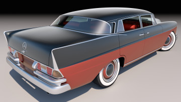 Картинка автомобили 3д mercedes 1961