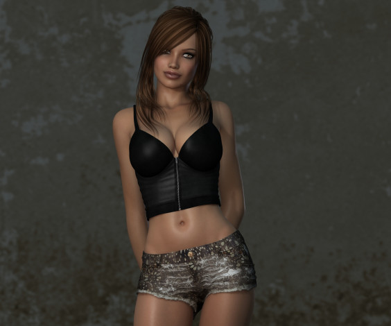 Обои картинки фото ella, by, metalhed13, 3д, графика, people, люди, девушки, рендер