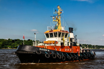 Картинка bugsier+18 корабли баркасы+ +буксиры буксир морской