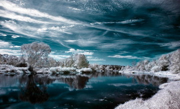 Картинка разное компьютерный+дизайн небо деревья озеро природа