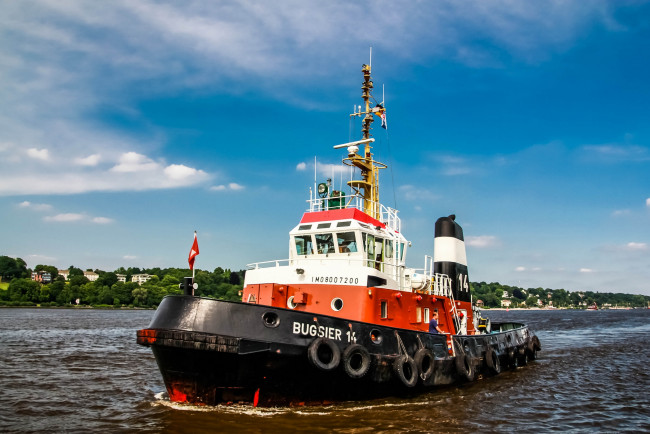 Обои картинки фото bugsier 14, корабли, баркасы ,  буксиры, буксир, морской