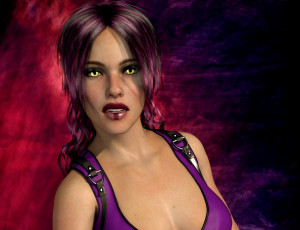 Картинка 3д+графика портрет+ portraits фон взгляд девушка