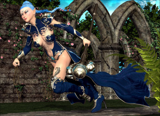 Картинка 3д+графика эльфы+ elves эльфийка взгляд фон тотем