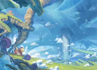 Картинка аниме животные +существа tottori арт фантастика