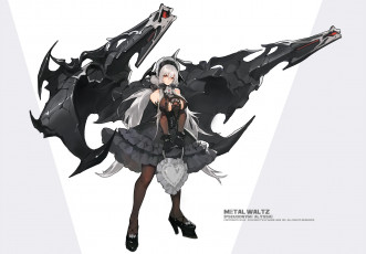 Картинка аниме оружие +техника +технологии фон девушка арт kishiyo