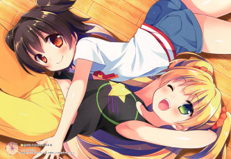 Картинка аниме idolm@ster девочки арт suimya jougasaki rika akagi miria idolmaster cinderella girls