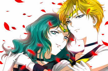 Картинка аниме sailor+moon уран нептун uranus sailor neptune девушки