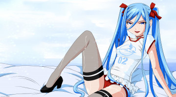 Картинка аниме unknown +другое фон взгляд девушка волосы