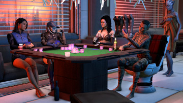 Картинка 3д+графика фантазия+ fantasy взгляд фон девушки фишки стол игра казино