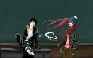 обоя аниме, air gear, арт, air, gear, девушка, парень