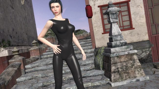 Обои картинки фото 3д графика, люди , people, девушка, фон, взгляд