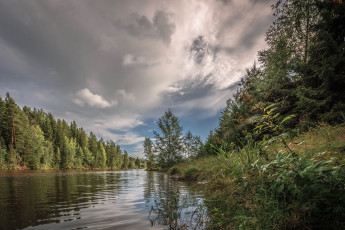 Картинка природа реки озера река лес