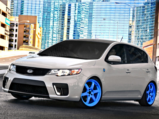 Обои картинки фото kia forte hat trick concept-2011, автомобили, kia, forte, hat, trick, concept, -2011