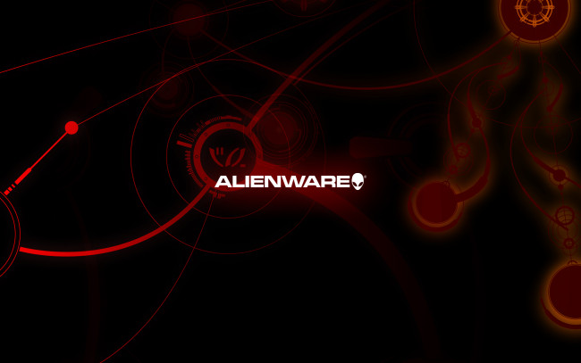 Обои картинки фото компьютеры, alienware, логотип, фон