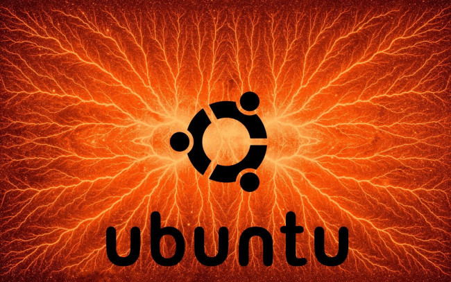 Обои картинки фото компьютеры, ubuntu linux, фон, логотип