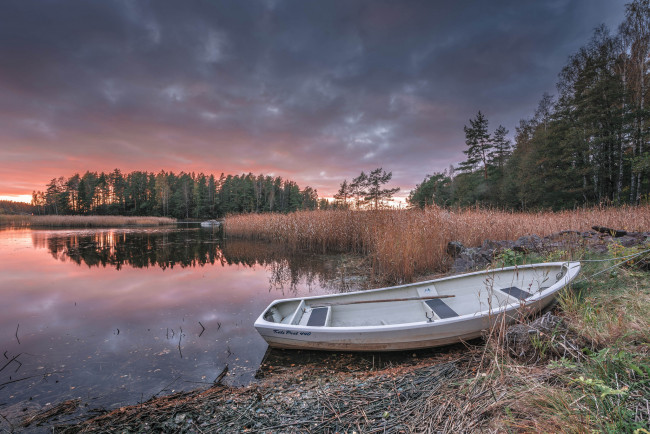 Обои картинки фото корабли, лодки,  шлюпки, река, лес