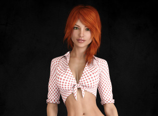 обоя 3д графика, люди , people, фон, взгляд, девушка