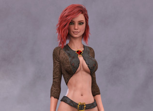 обоя 3д графика, люди , people, фон, взгляд, девушка