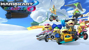 обоя видео игры, mario kart 8 deluxe, mario, kart, 8, deluxe