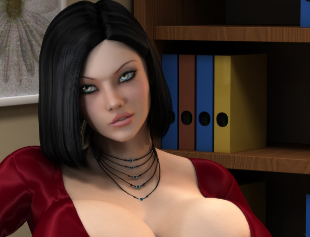 Обои картинки фото 3д графика, портрет , portraits, фон, взгляд, девушка