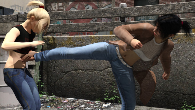 Обои картинки фото 3д графика, люди , people, девушки, фон, взгляд