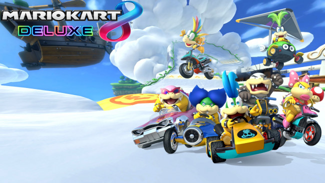 Обои картинки фото видео игры, mario kart 8 deluxe, mario, kart, 8, deluxe