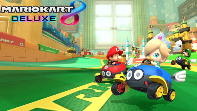 Обои картинки фото видео игры, mario kart 8 deluxe, mario, kart, 8, deluxe