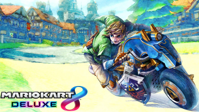 Обои картинки фото видео игры, mario kart 8 deluxe, mario, kart, 8, deluxe