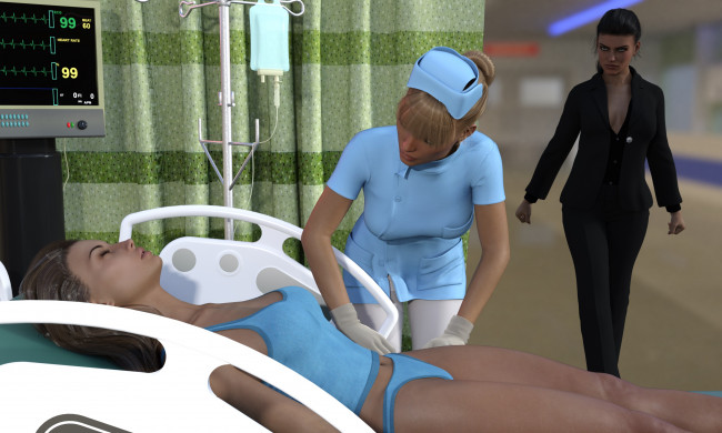 Обои картинки фото she wolf, 3д графика, фантазия , fantasy, взгляд, фон, девушки