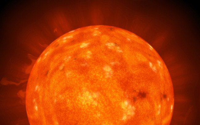 Обои картинки фото космос, солнце