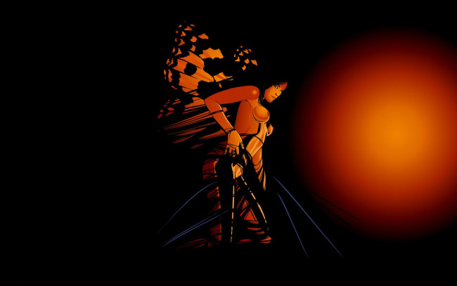 Обои картинки фото векторная графика, девушки , girls, девушка, крылья