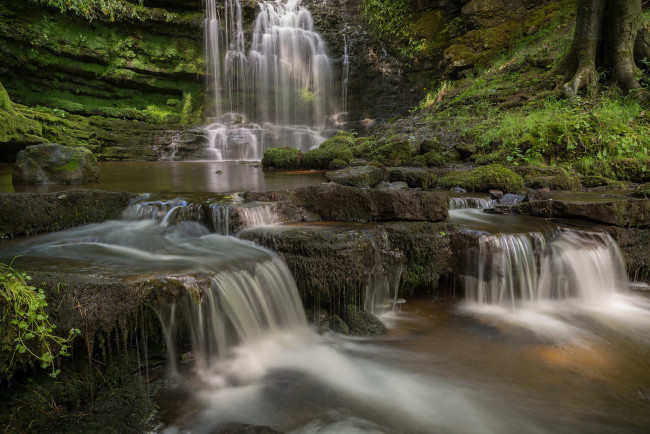 Обои картинки фото природа, водопады, простор