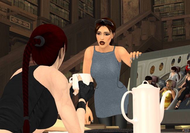 Обои картинки фото 3д графика, люди , people, фон, взгляд, девушки