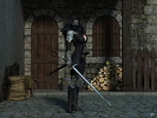 Картинка 3д+графика фантазия+ fantasy фон взгляд девушка