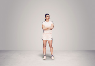 Картинка спорт теннис девушка взгляд фон simona halep