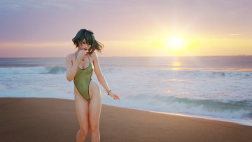 Картинка 3д+графика люди+ people фон взгляд девушка