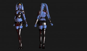 Картинка 3д+графика существа+ creatures фон взгляд девушки