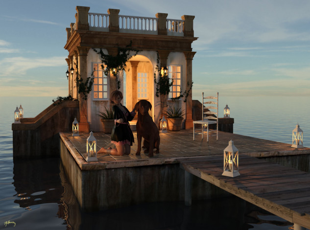 Обои картинки фото 3д графика, люди и животные , people and animals, фон, взгляд, девушка