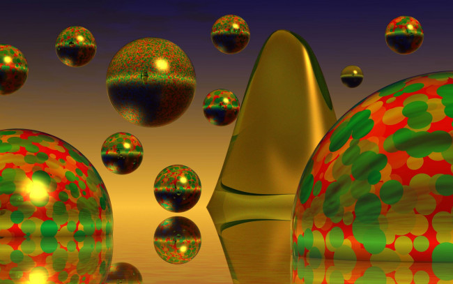 Обои картинки фото 3д графика, шары , balls, шары, фон