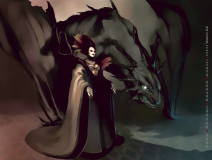 Картинка календари фэнтези дракон женщина calendar 2019