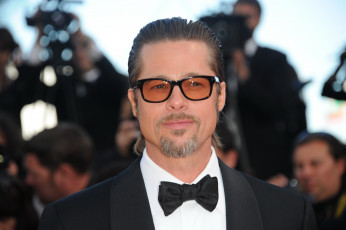 Картинка мужчины brad+pitt очки костюм бабочка актер brad pitt