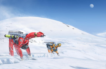 Картинка фэнтези роботы +киборги +механизмы alex ries мир космос существо монстр чудище