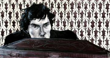 Картинка рисованное кино шерлок