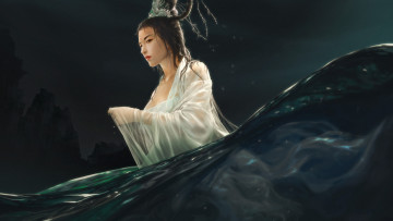 Картинка фэнтези девушки фон девушка взгляд